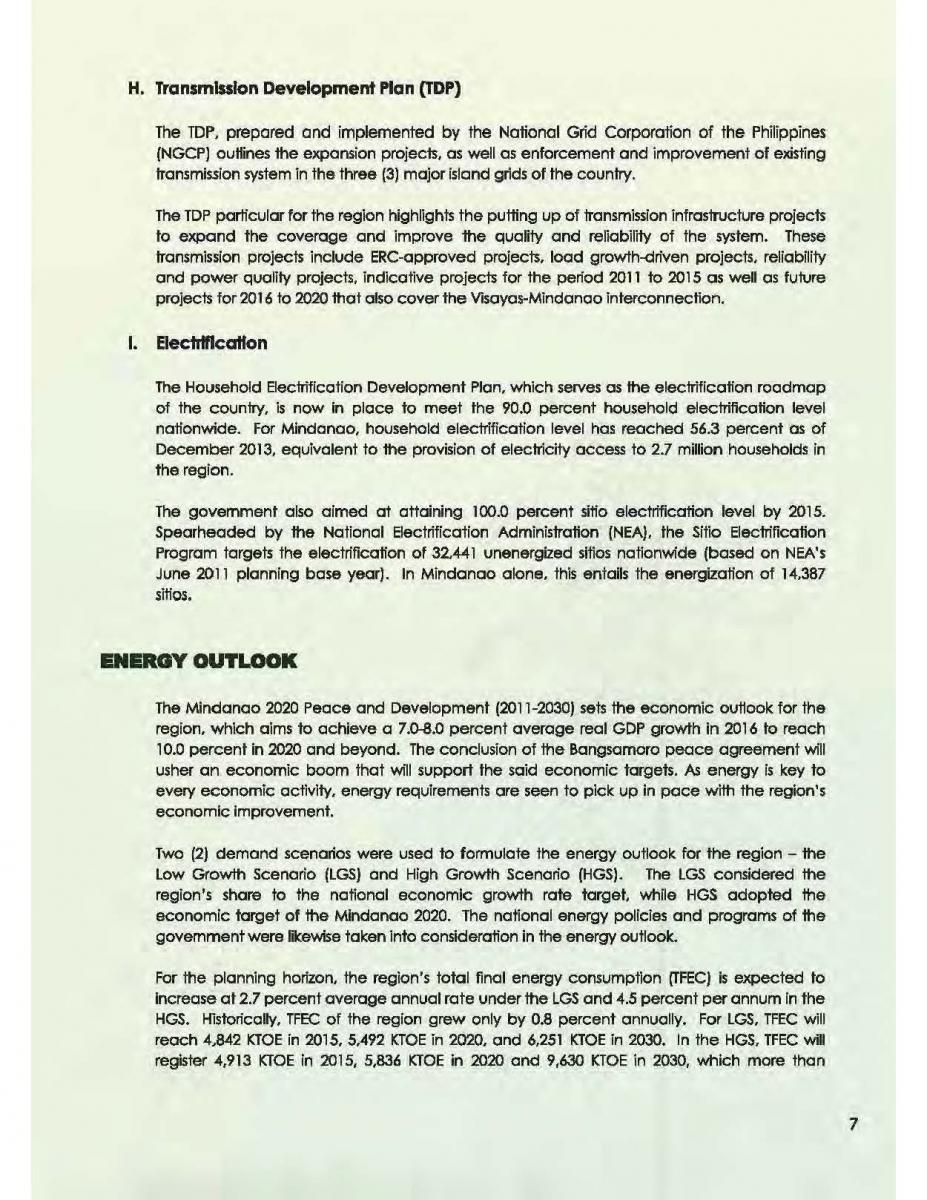Image file of the Mindanao Energy Plan page 7